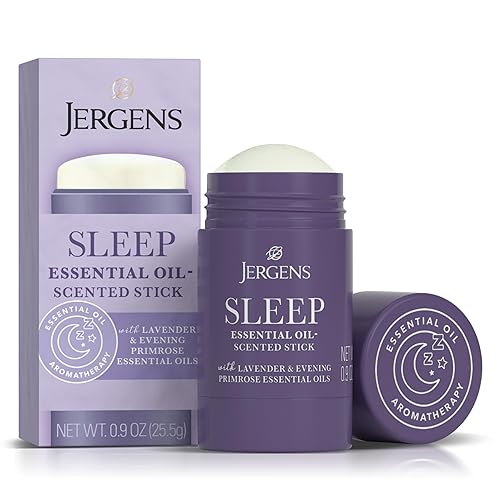 Jergens Sleep Stick Restful Blend - Bálsamo de aceite esencial, aromaterapia con aceite esencial de lavanda y onagra, 0.9 onzas
