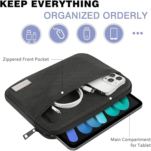 Miniatura 5 de MoKo Funda para tablet de 7 a 8 pulgadas, funda de transporte compatible con iPad mini (A17 Pro) de 8.3 pulgadas 2024, iPad mini 6  iPad mini 5
