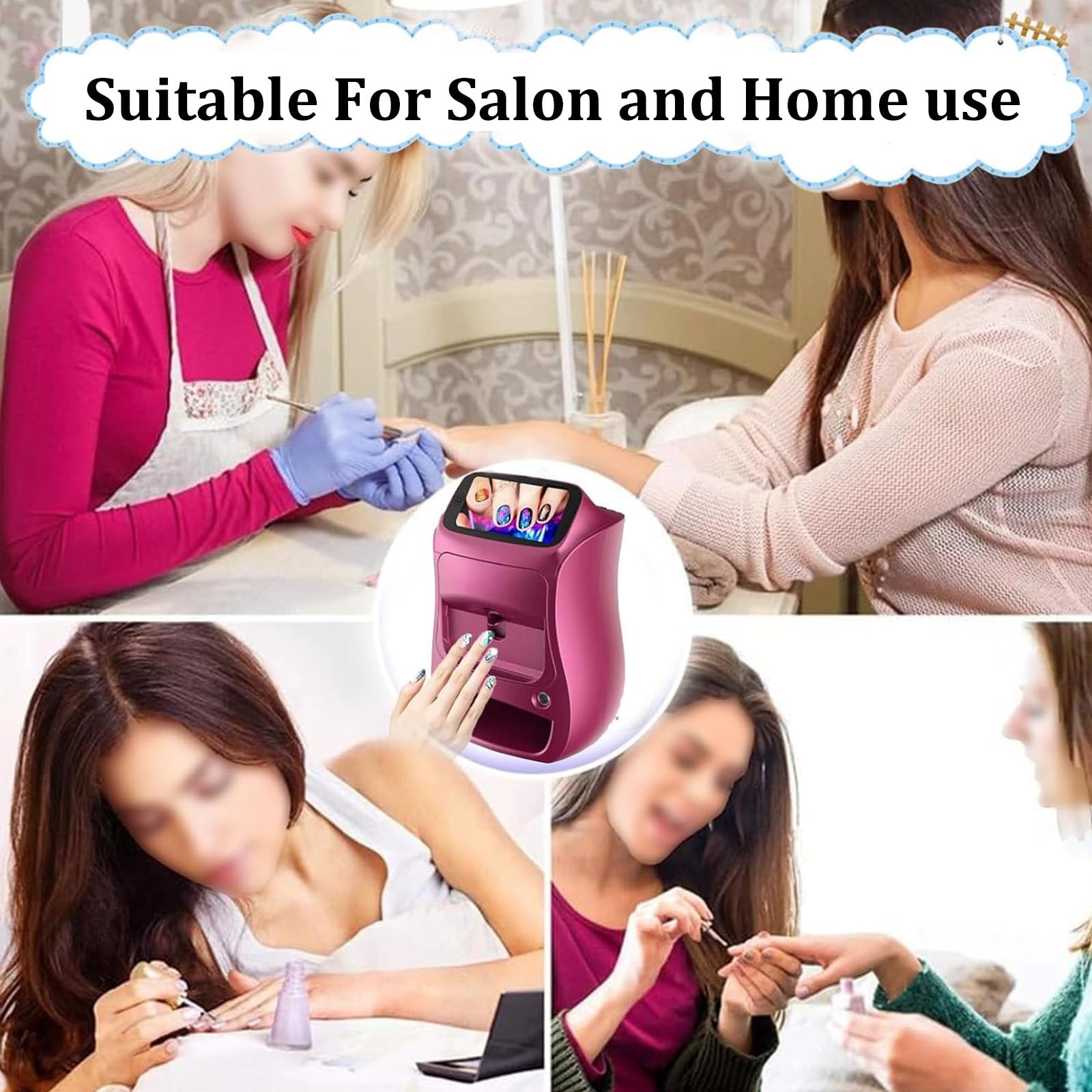 Automatyczna Drukarka Do Zdobienia Paznokci DIY, 3D Cyfrowa Inteligentna Drukarka Do Paznokci, Zestaw Do Manicure, Narzędzia Do Drukowania Zdjęć Paznokci