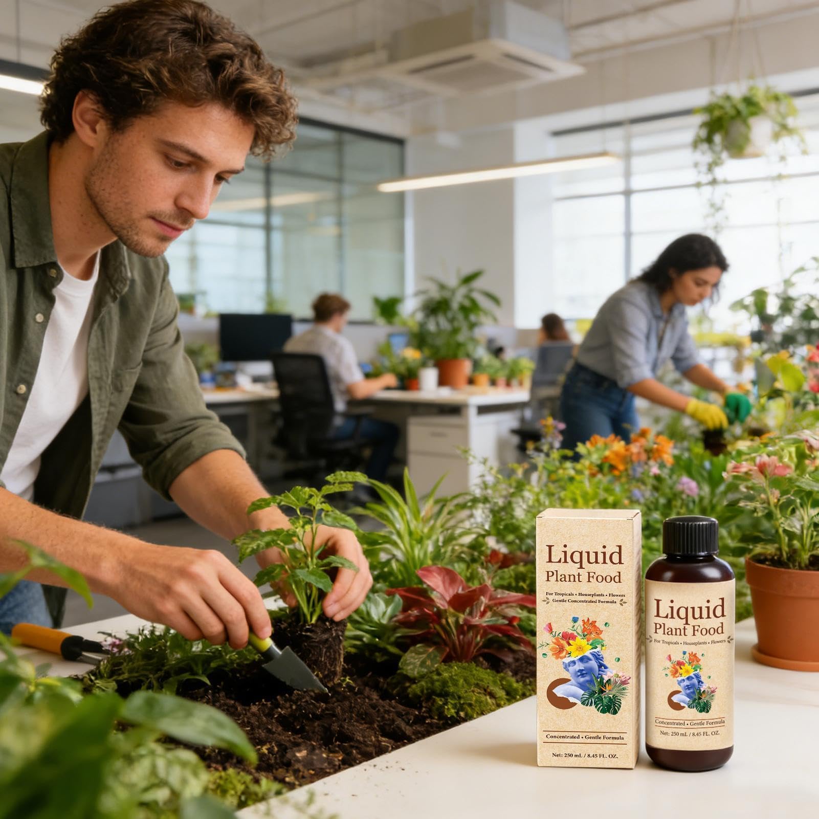 Abono Líquido para Plantas de Interior 250 ml Nutrientes Orgánicos para el | Fertilizante para Plantas de Interior para Orquídeas, , Bonsáis, Flores, y Jardín Exterior