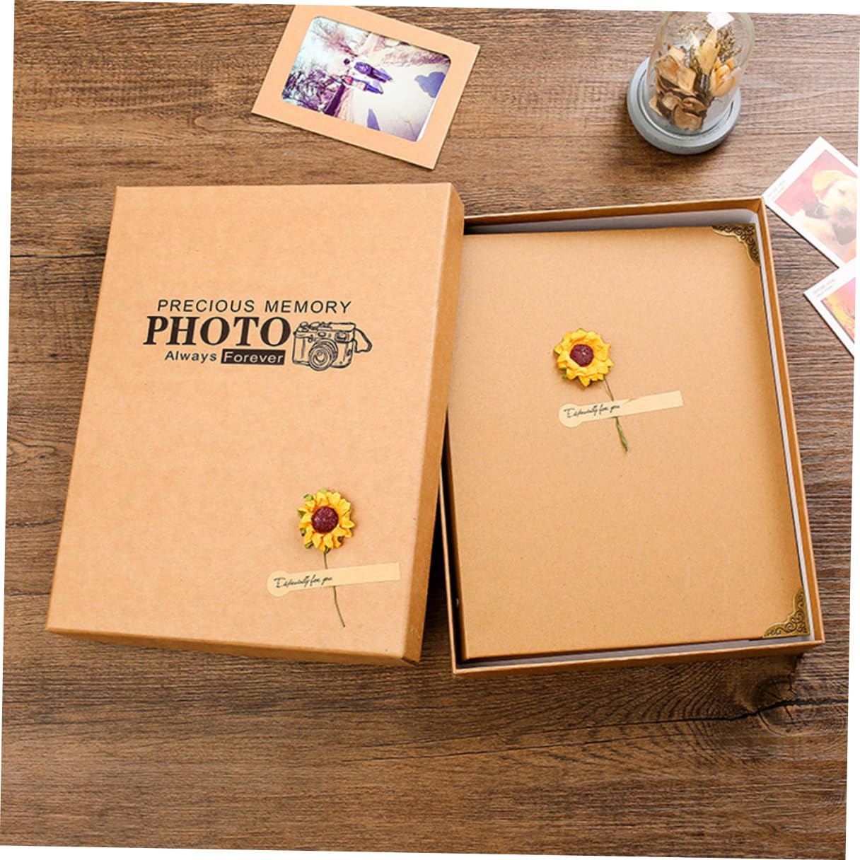 Álbum de Fotos Vintage Hecho a Mano de Papel Artesanal 30 Páginas