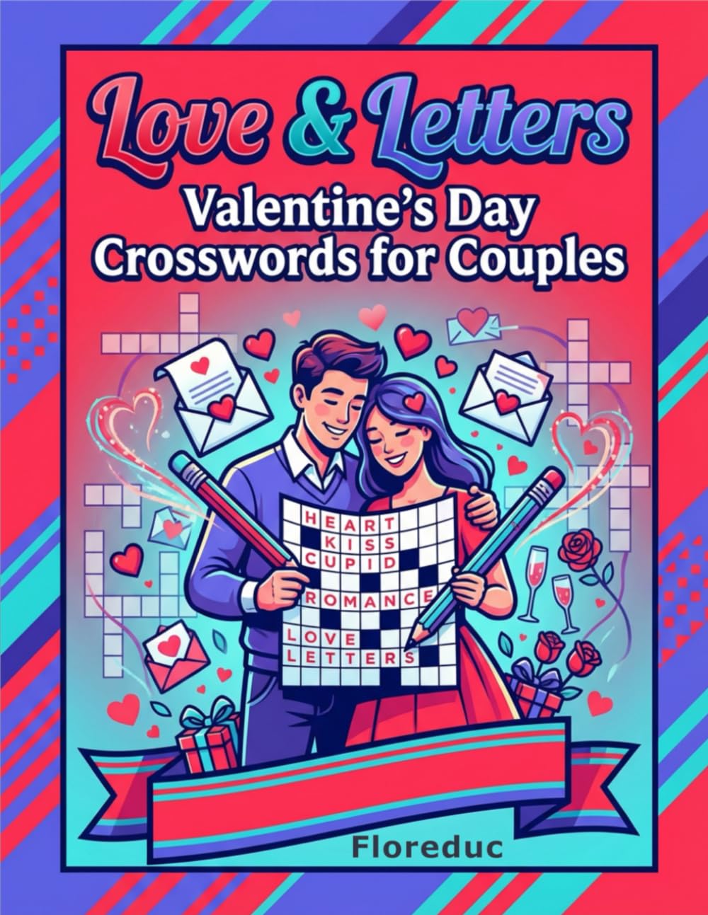 LOVE & LETTERS: VALENTINE'S DAY: CROSSWORDS FOR COUPLES | 50 Puzzles
