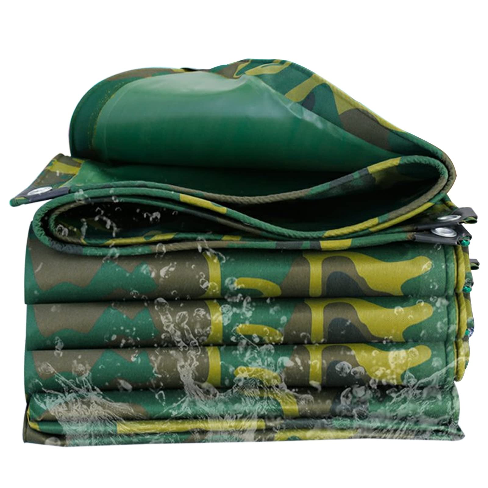 Lona de camuflaje resistente al agua 1.5x6m de 0.45mm para suelo y camping