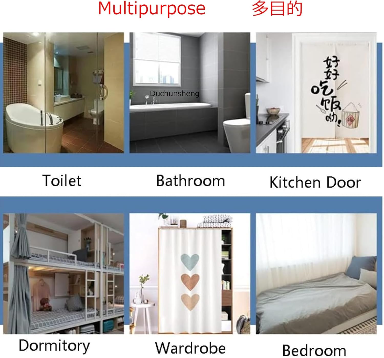 Adjustable Aluminum Curtain Track System - Ceiling & Wall Mount, Silent Rollers, Heavy-Duty Room Divider, Complete Hardware Included, 100cm, Metallic Finish