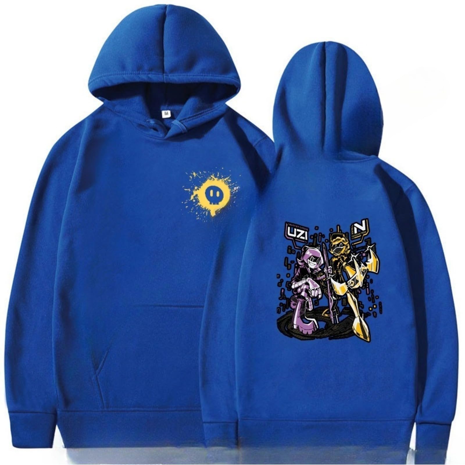 Jingho Murder Drones Hoodie Robot Graphic Sweatshirt Casual Streetwear Pullover (Stlye-a15,L)