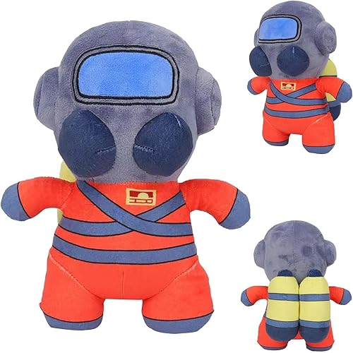 Lethal Company Employee - Peluche de 8 pulgadas de Lethal Company, juguete de peluche de cabeza de bobina de Lethal Company, muñeca de peluche de
