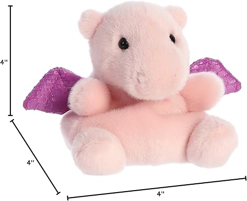 Miniatura 5 de Aurora Adorable Palm Pals Aria Pink Dragon - Juego de bolsillo - Diversión coleccionable - Rosa 5 pulgadas