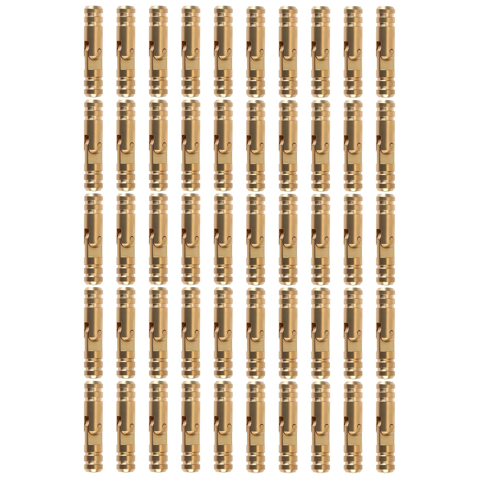 Cazstyk Multicolor 50Pack Brasses Concealed Barrels Hinges Hide Cylinder Cabinet For Jewelry Boxes And Small Wooden Concealed Cylinder