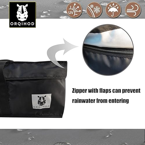 Miniatura 5 de Bolsa de almacenamiento de cojines para exteriores, impermeable, bolsa extra grande para cojines de exterior, 420D resistente, bolsas de