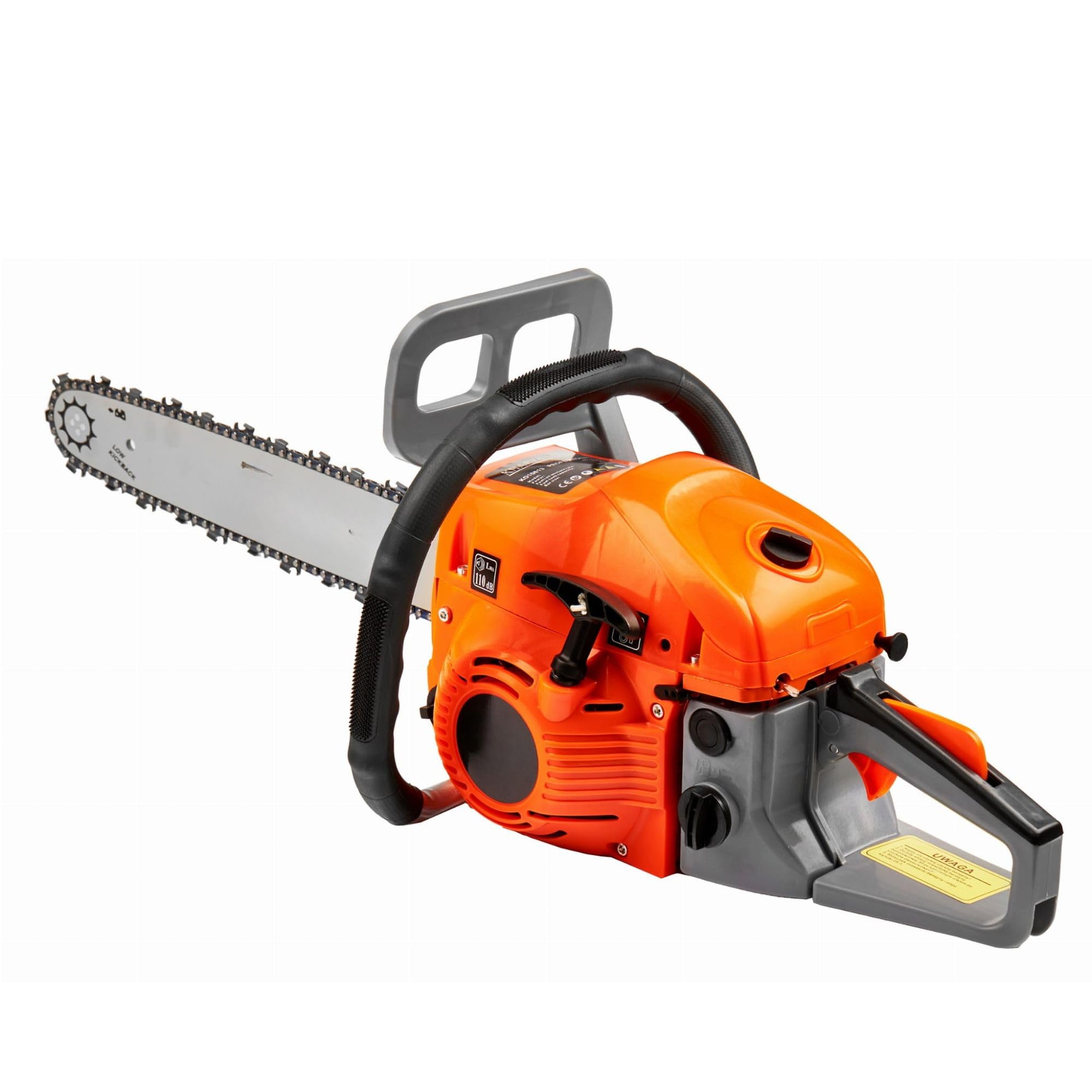 Motosega a Scoppio 58cc 5,9CV, Barre 16" e 18" + 2 Catene, Motore 2 Tempi Potente, Affidabile, Perfetta per Taglio Legna, Potatura, Abbattimento Alberi