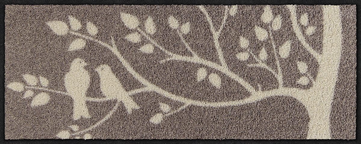 Salonloewe Skandi Birds I - Zerbino lavabile, 30 x 75 cm, motivo: uccelli, per interni