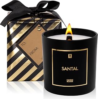 Lulu Candles | Santal | Birthday Gifts for Women, Gifts for Sisters, Friendship Gifts, Christmas Stocking Stuffers, Gifts for Mom & Dad, Gifts for Him, Gifts for Her | Gift Wrapped (9 Oz.)