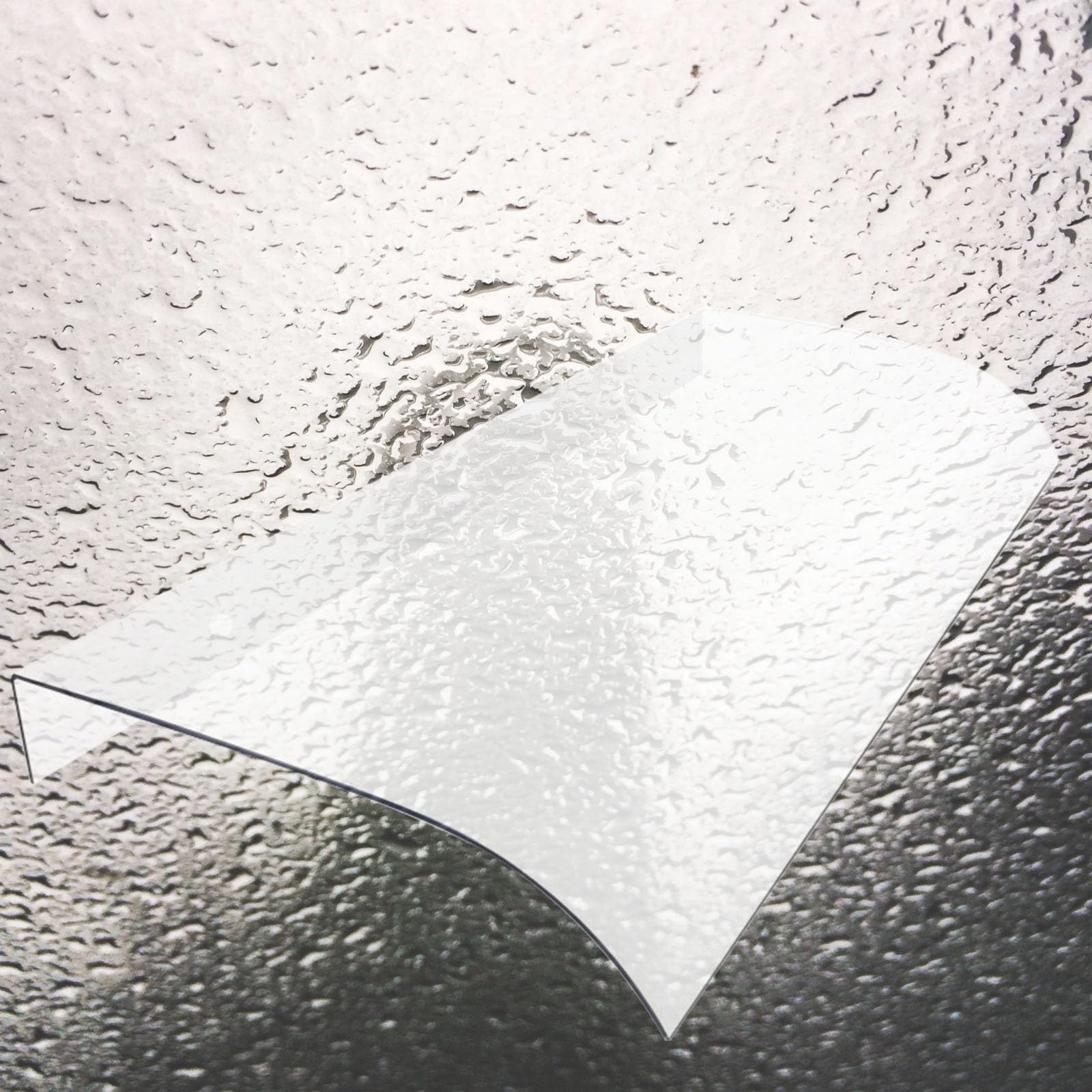 ksxnkhk Door Canopy 40cm x 50cm Deep, Transparent Polycarbonate Entrance Awning, Rain and Snow Protection (Size: 40x140cm)