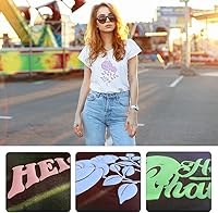 Vista 29 de 3D Puff Heat Transfer Vinyl Puff HTV 3 Sheets 12"x10" htv Bundle 3D Puffy HTV Iron on Vinyl for Cricut Heat Transfer Vinyl for T-Shirts Clothes Red