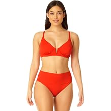 Anne Cole Womens V Wire Elongated Underwire Bikini Top
