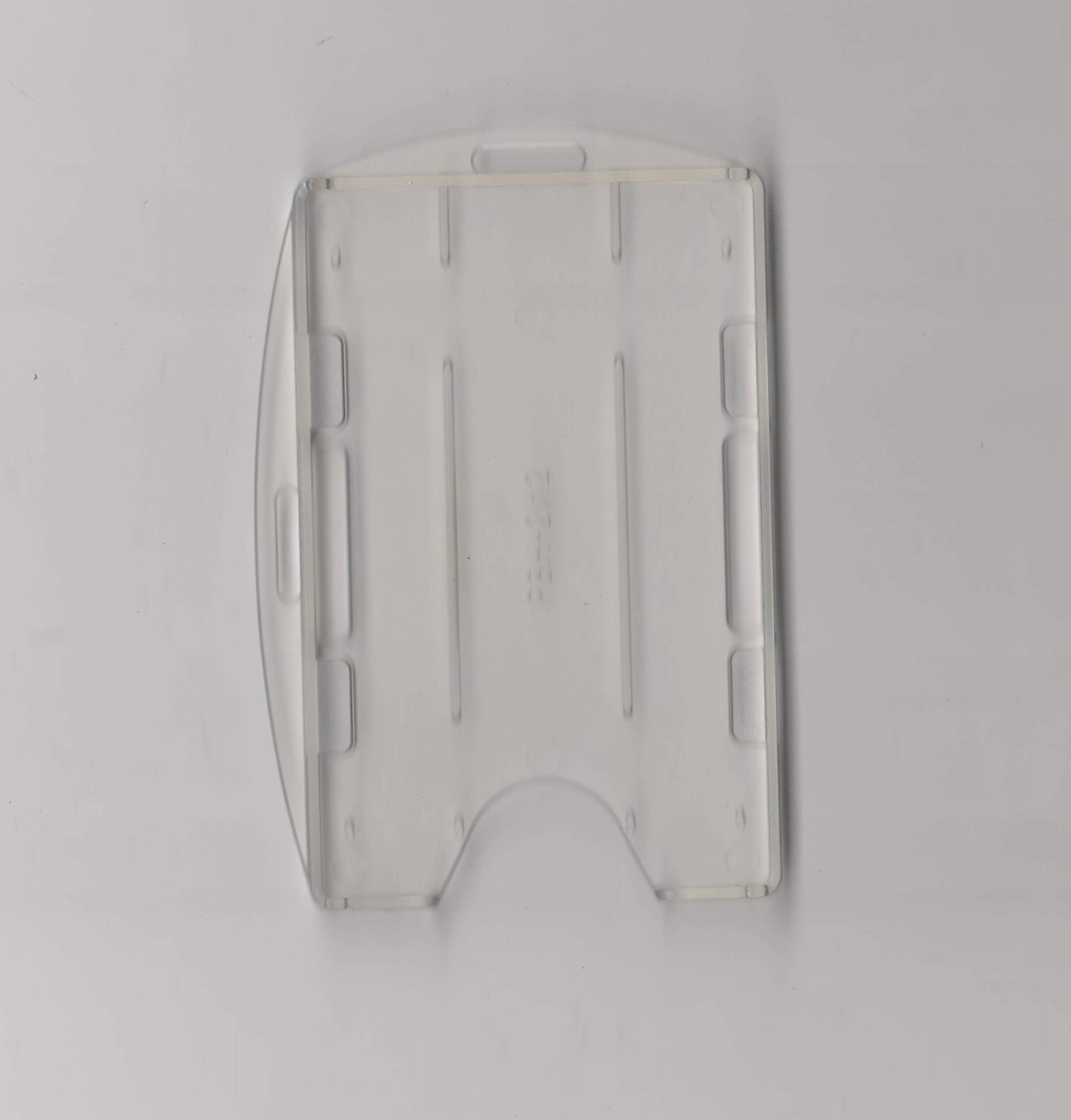 Rigid Open Face Clear 2 Cards Holder ID Badge Holder PBH-2W2 by Tradeexpress