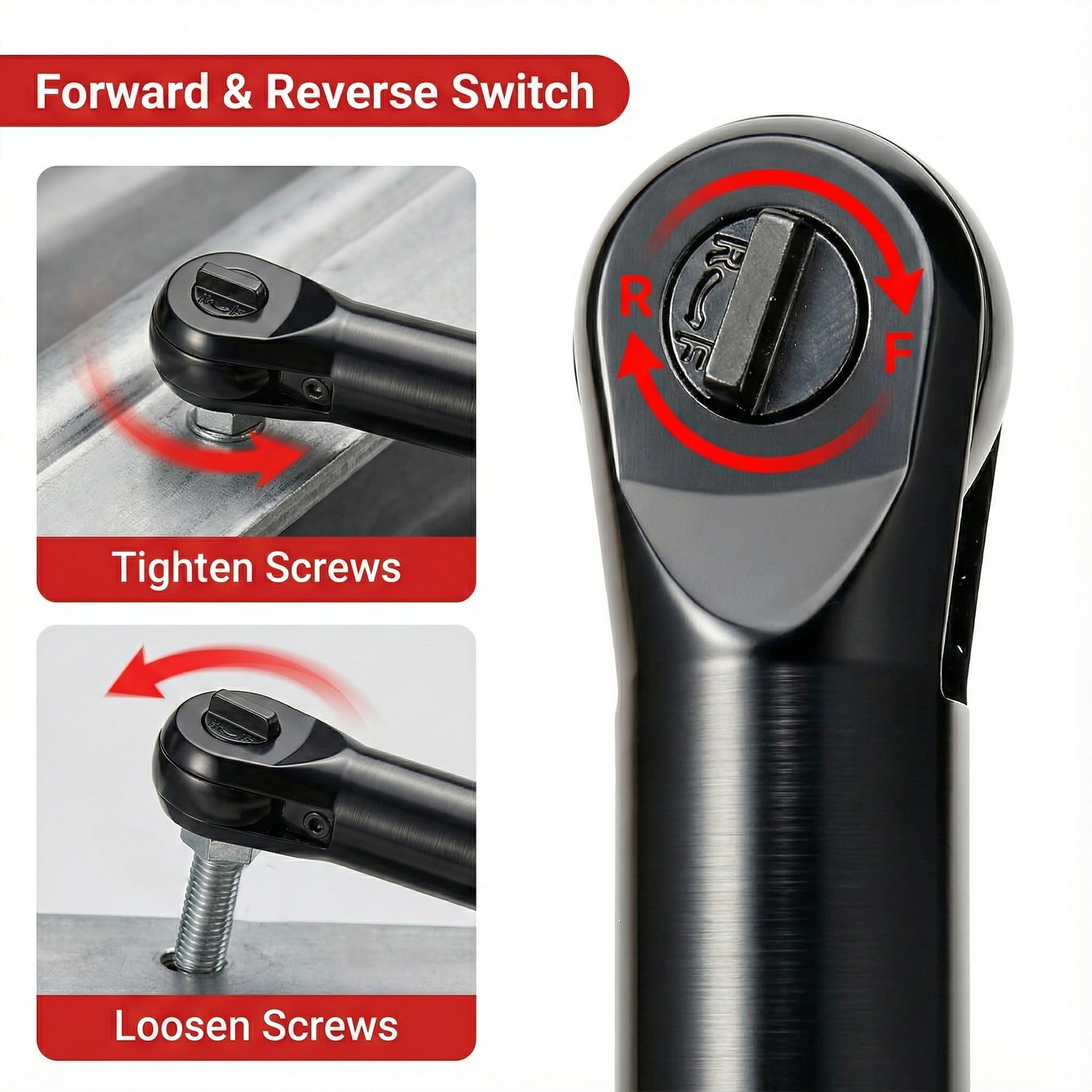 Llave de Trinquete Eléctrica 21V, Carraca Inalámbrica con Cuello Largo 15cm, Par Máx 85Nm, 400 RPM, 2x Baterías 2.0Ah, Cargador Rápido, 7 Vasos y Adaptadores para Coche y Bricolaje