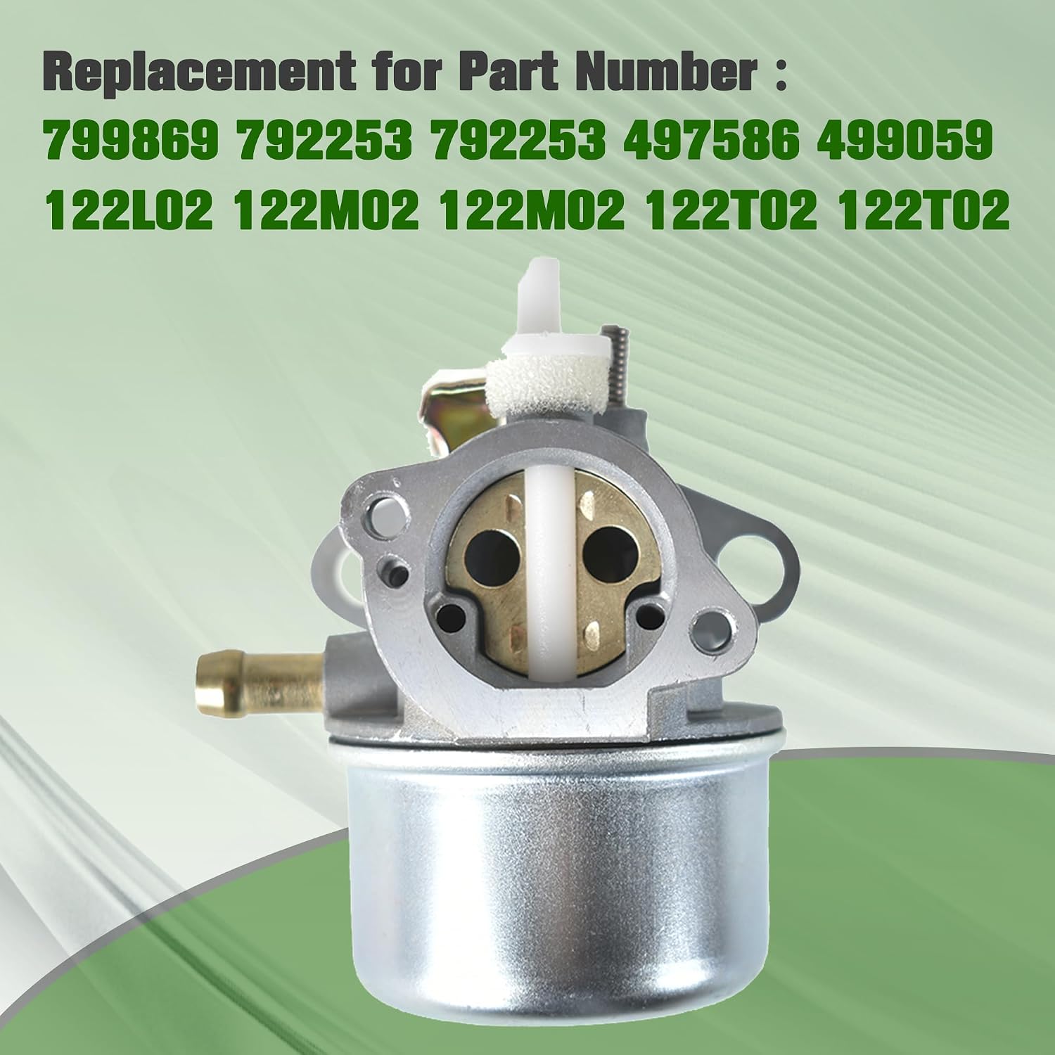 Carburetor Replacement for Lawnmower 799869 792253 497586 499059 Pressure Washer Carburetor Vertical Shaft Engines 120000 122000 121000 125000