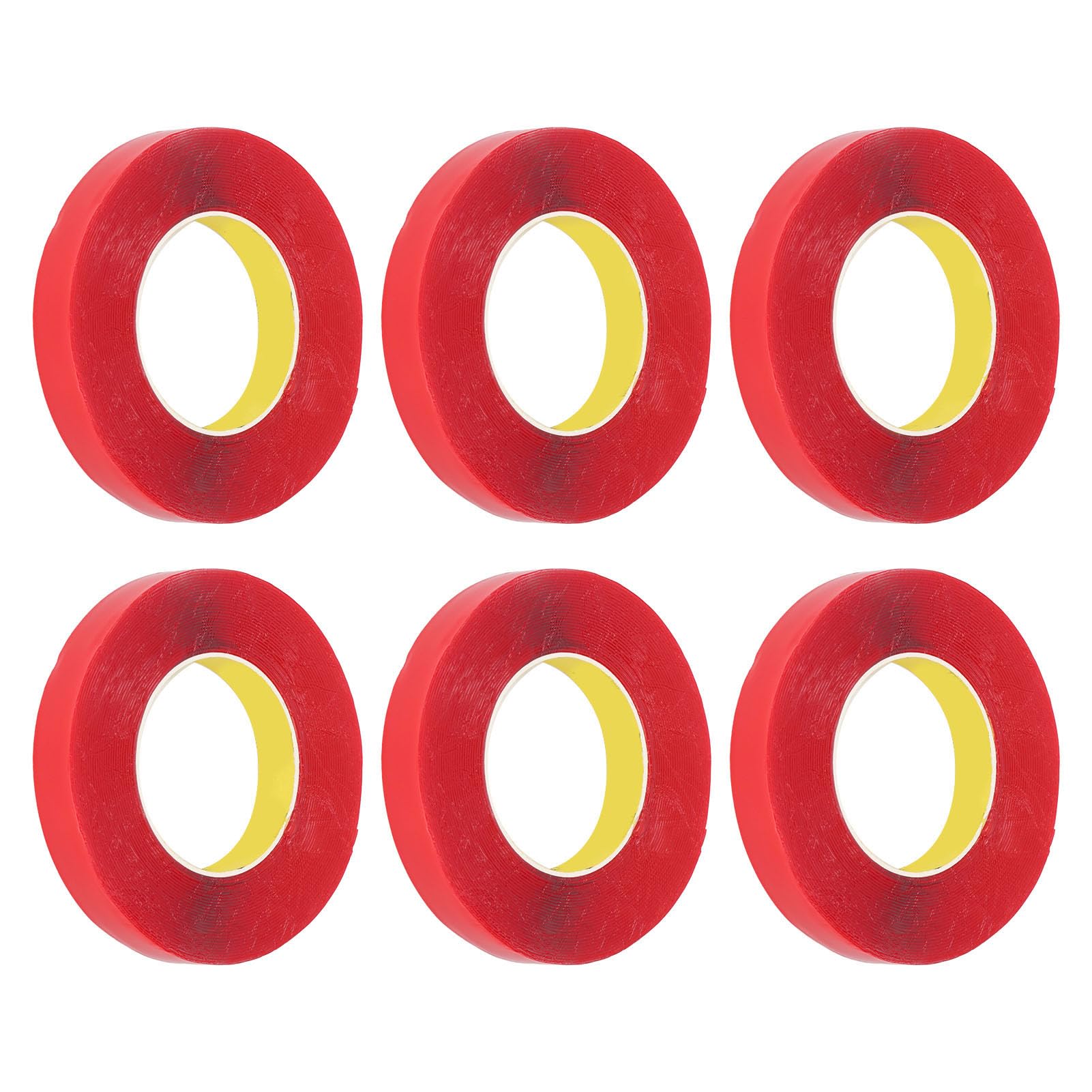Nastro biadesivo per montaggio Resistente alle intemperie Adesivo forte rimovibile No per pareti Interni Esterni 6 rotoli 20 mm x 10 m Materiale acrilico