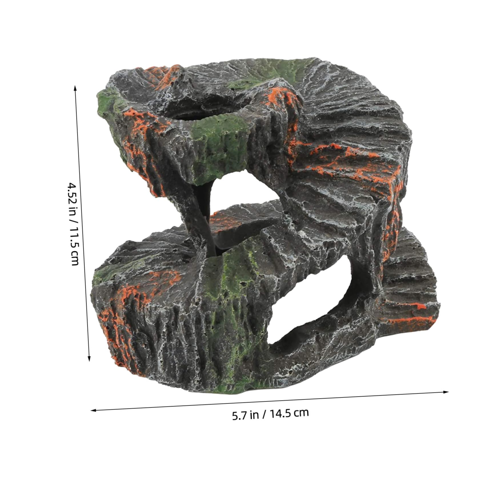 HEALLILY Piattaforma per Tartarughe d'Acqua in Resina, Piattaforma da Basking Facile da Scalare per Rettili e Tartarughe in Soggiorno o Studio