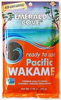 Emerald Cove Silver Grade Wakame (Dried Seaweed), 1.76-Ounce Bags (Pack ...