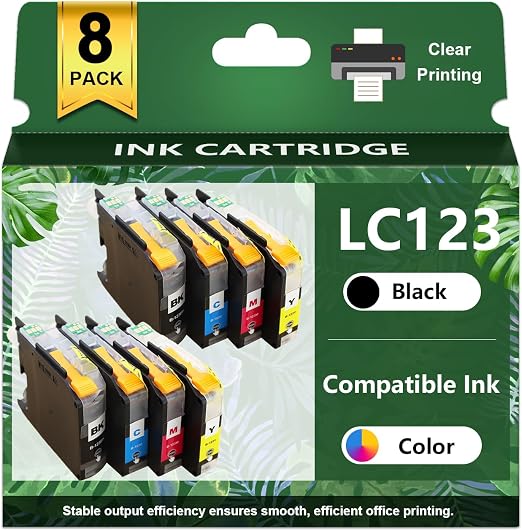Lot De 12 Cartouches D'encre Compatible Brother - Cyan, Magenta, Jaune, 10ml Chacune