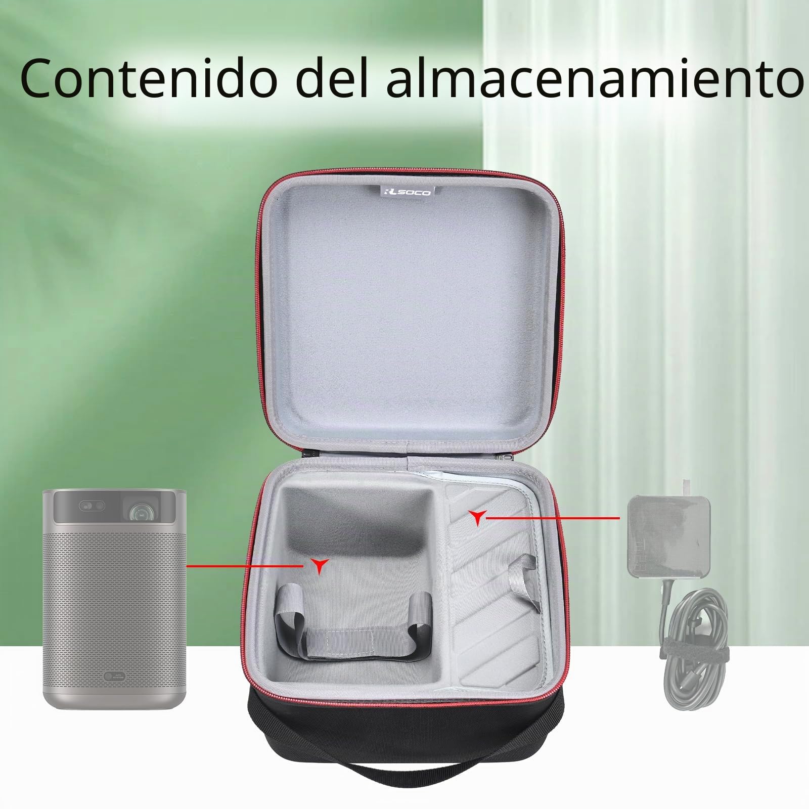 RLSOCO Funda para XGIMI MoGo 2 Pro Mini/MoGo 2 Min & para Samsung The Freestyle 2nd Gen SP-LFF3CLAXXXE Proyector Portátil