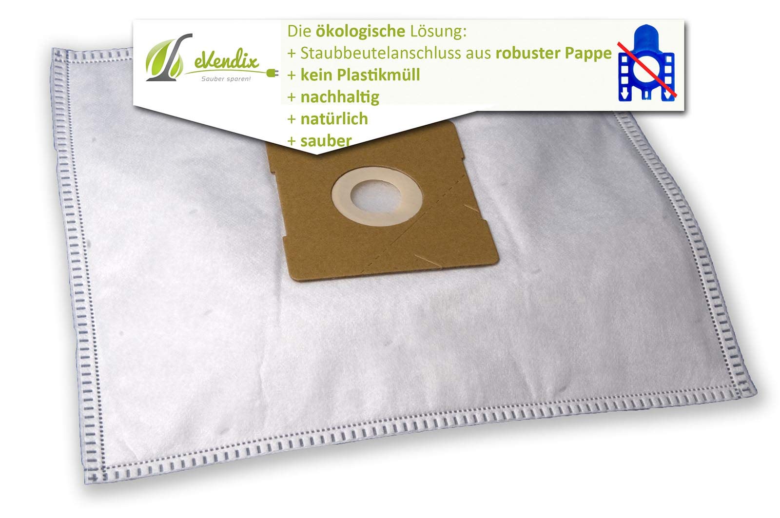 Mega Pack – 20 Sacchetti per aspirapolvere adatto per De' Longhi – 1300E Aspirapolvere di polvere Wave marchi Sacchetti Made in Germany + con micro filtro