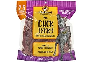 Solimo Duck Jerky Dog Treats, 2 Pounds