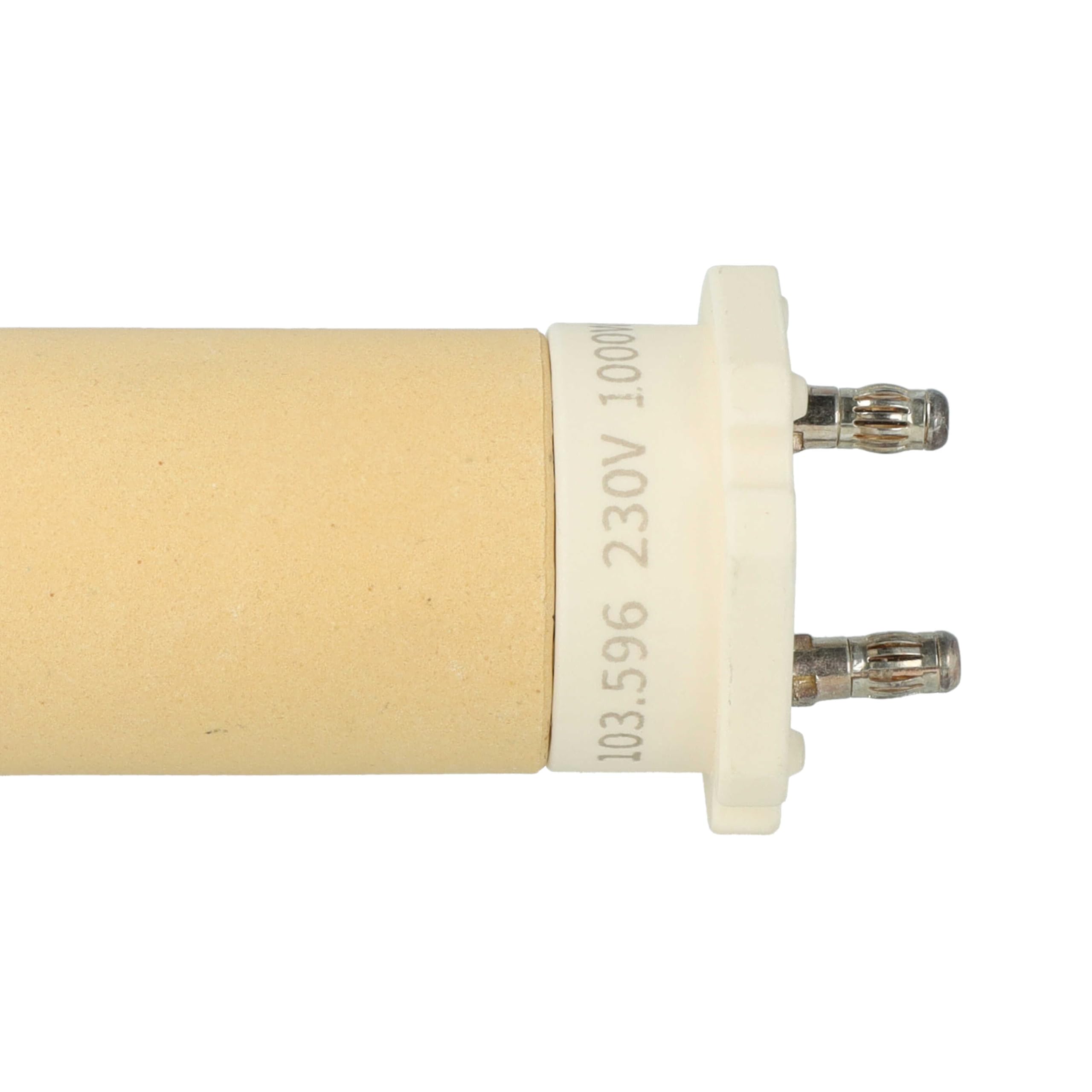 vhbw elemento riscaldante sostituisce Leister 103.596 per pistola di saldatura a aria calda - Nucleo in ceramica, 3 x 10,3 cm