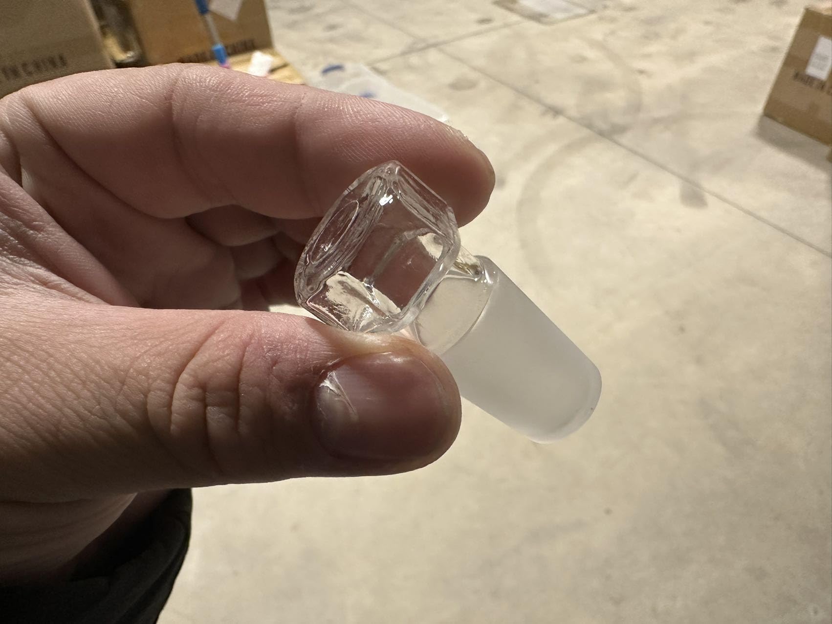 stonylab Tappo Vetro Cavo Testa Esagonale, Tappi da Laboratorio Chimica Cavo Vetro Testa Esagonale per Vetro Giunto Esterno 24/40 con Fondo Chiuso (5 Confezione)