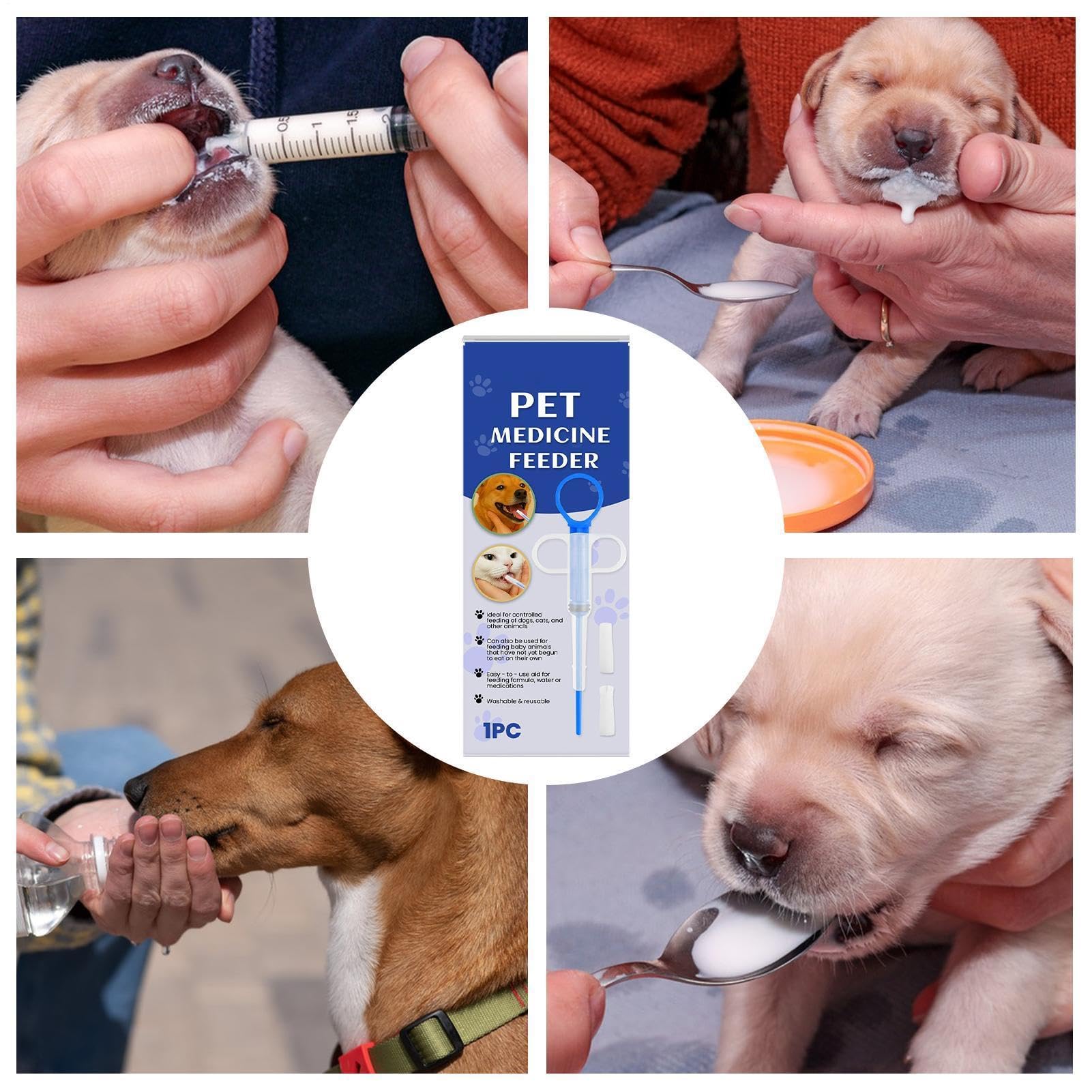 Spingi pillole per gatti, resistente alla masticazione, per animali di piccola taglia, per pasta liquida, casa, rifugio, campeggio, viaggi