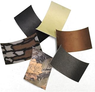 6 Pc. Archery Adhesive Bow Archery Silencing Material Value Assortment Pack Adhesive Backed Moleskin Micro Suede Fleece