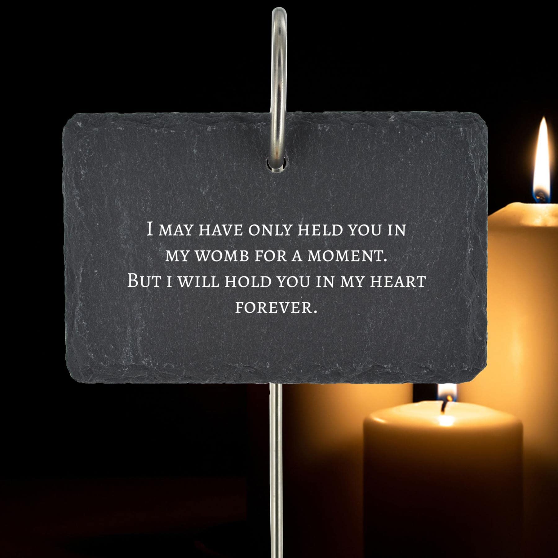 Still Born Miscarriage Infant Baby Loss Memorial Graveside Plaque Held You For A Moment Grave Stake Ornament Quote Poem Slate