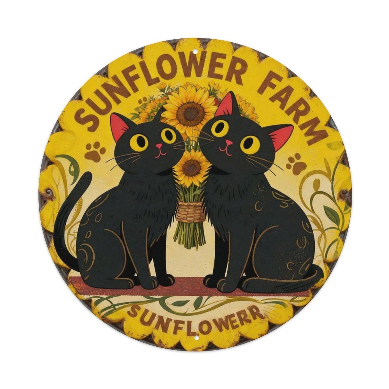 Sunflower Farm Metal Tin Sign Plaque
