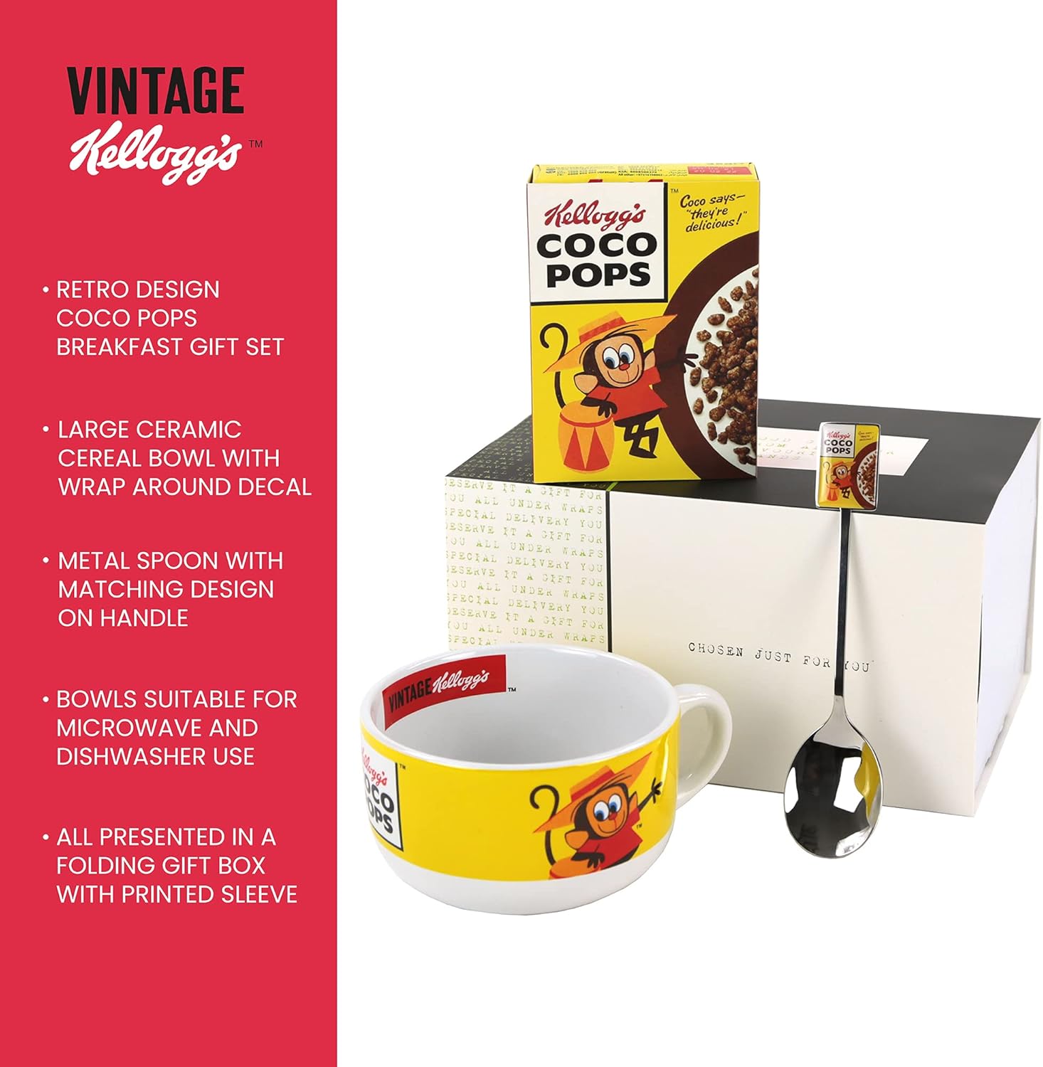 Kelloggs Cereal Bowl in Coco Pops Design Vintage Style Kelloggs
