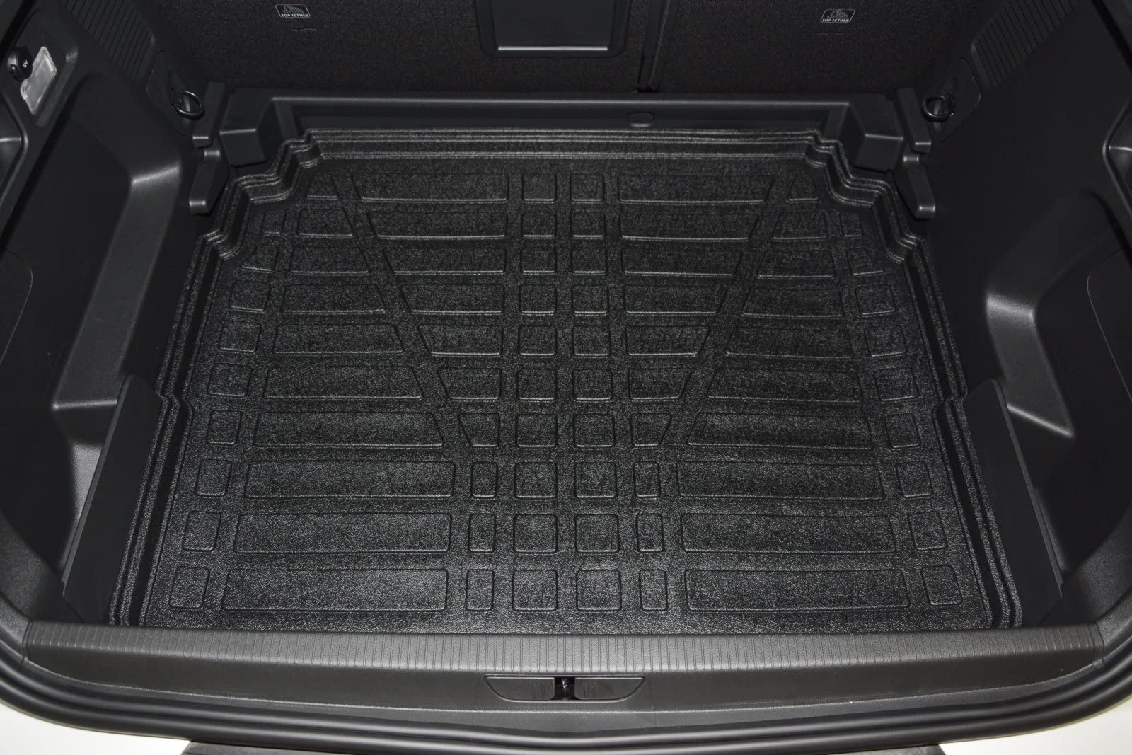 SCOUTT Vasca Bagagliaio per Opel Grandland X 2017-2024 Piano Inferiore, in TPE su Misura, Proteggi Baule con Bordo Alto 4 cm, Antiscivolo, Inodore