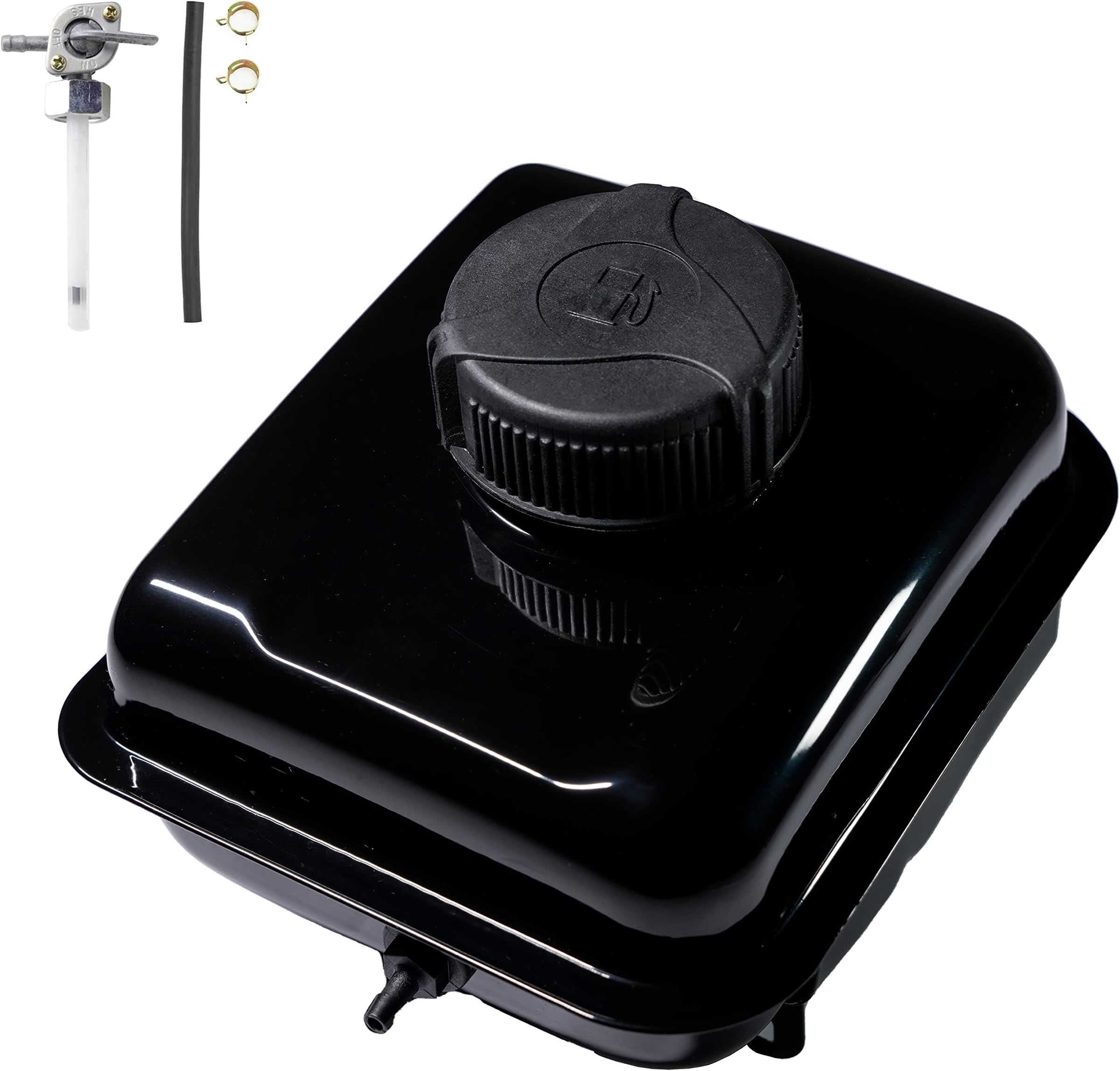 JMCHstore Gas Fuel Tank W/ Side Vent port for Coleman 98cc CK100 CK100-S SK100 Kids Go Kart, Screw on Fuel Tank for Realtree RTK100, Monster / Mega moto MAX MM-K100 ,154F 3.0 hp Engine Parts