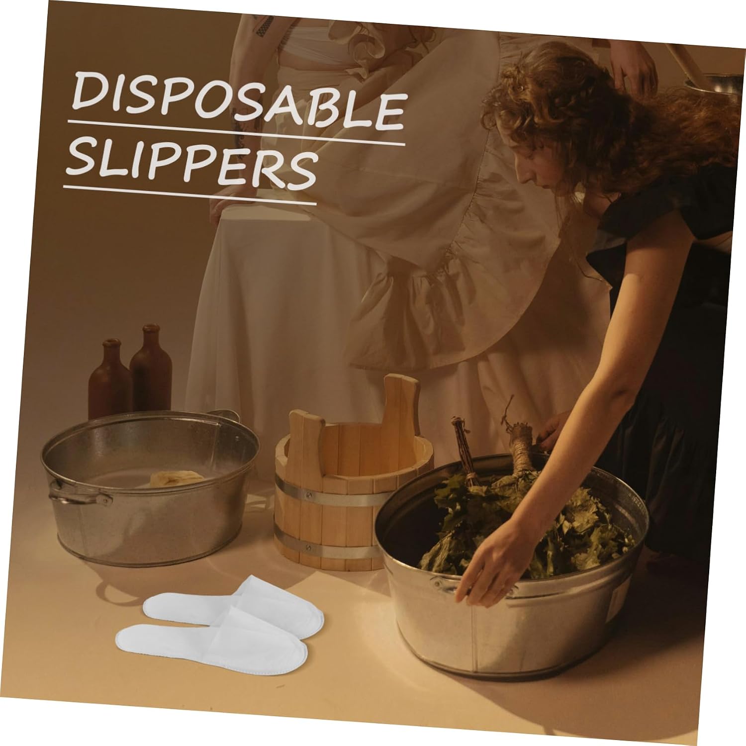 10pairs Disposable Slippers Non-slip Closed Toe Soft Slippers for Men and Women Comfortable Guest for Hotel Spa Travel Home Use