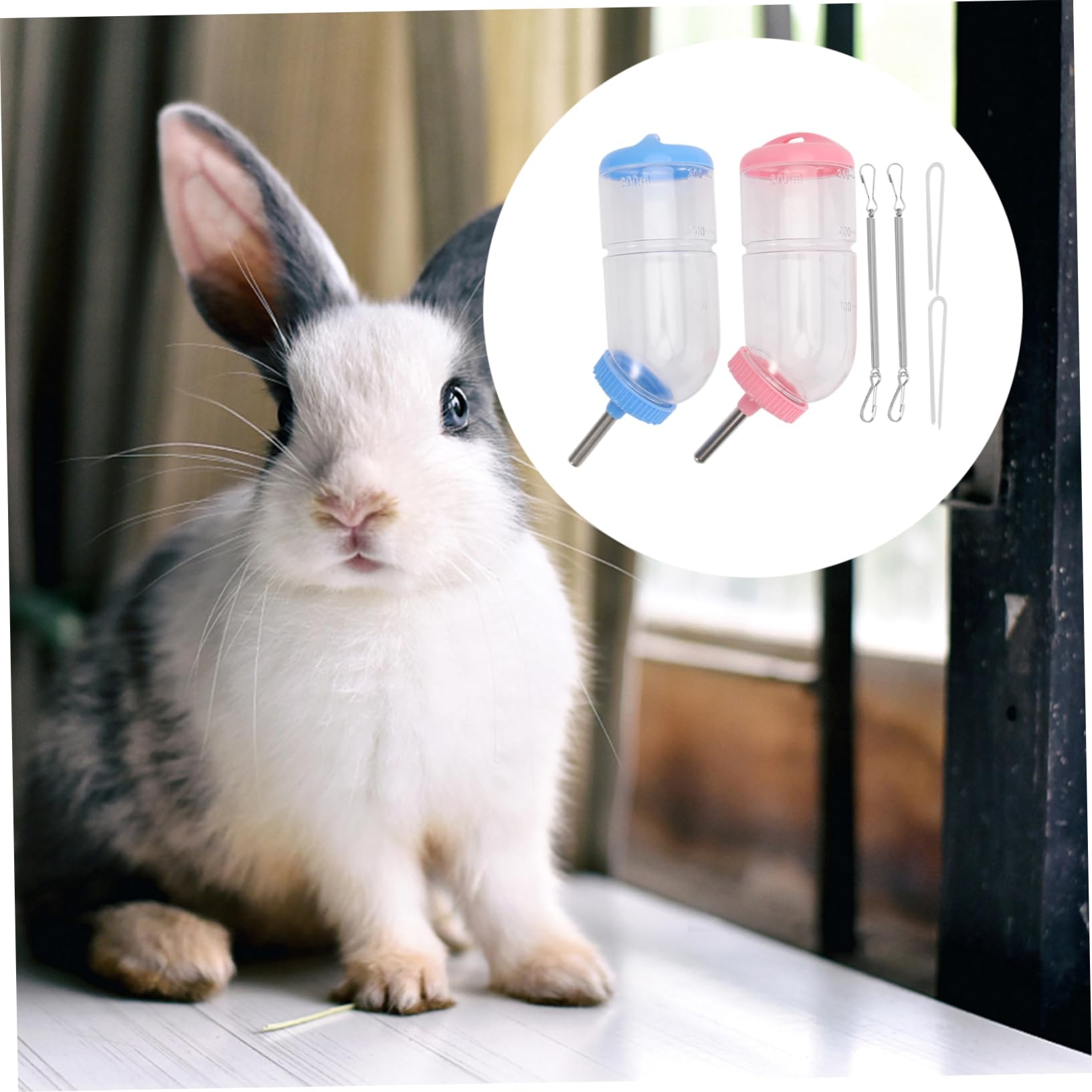 POPETPOP 6piezas Botella De Agua para Mascotas Bebedero Práctico para Conejos y Roedores Color Aleatorio Diseño para Hámsters y Cobayas