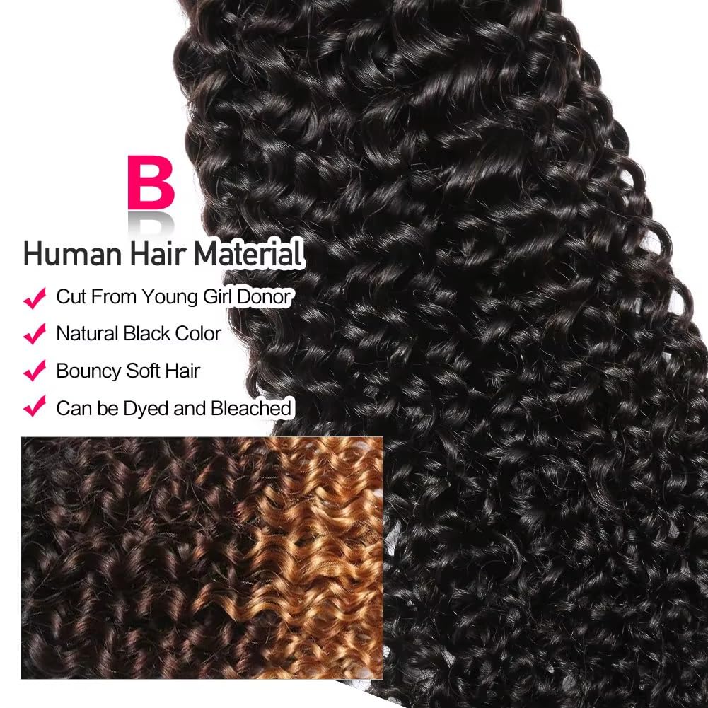 12A Water Wave Human Hair Bundles 14 16 18 Inch Raw Curly Bundles Human Hair,Ultra Double Drawn Sew In Weft No Tangle Shedding,Double Lifespan Virgin Hair,Multiple Washes Keep Texture Silky Soft
