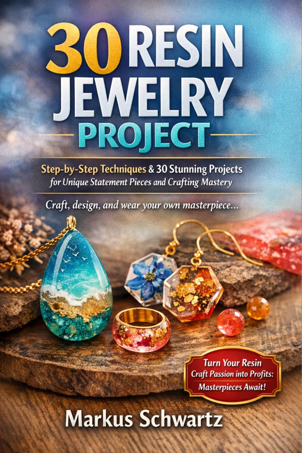 30 RESIN JEWELRY PROJECT: Resin Jewelry Making for Beginners Step-by-Step Techniques & 30 Stunning Projects for Unique Statement Pieces and Crafting Mastery