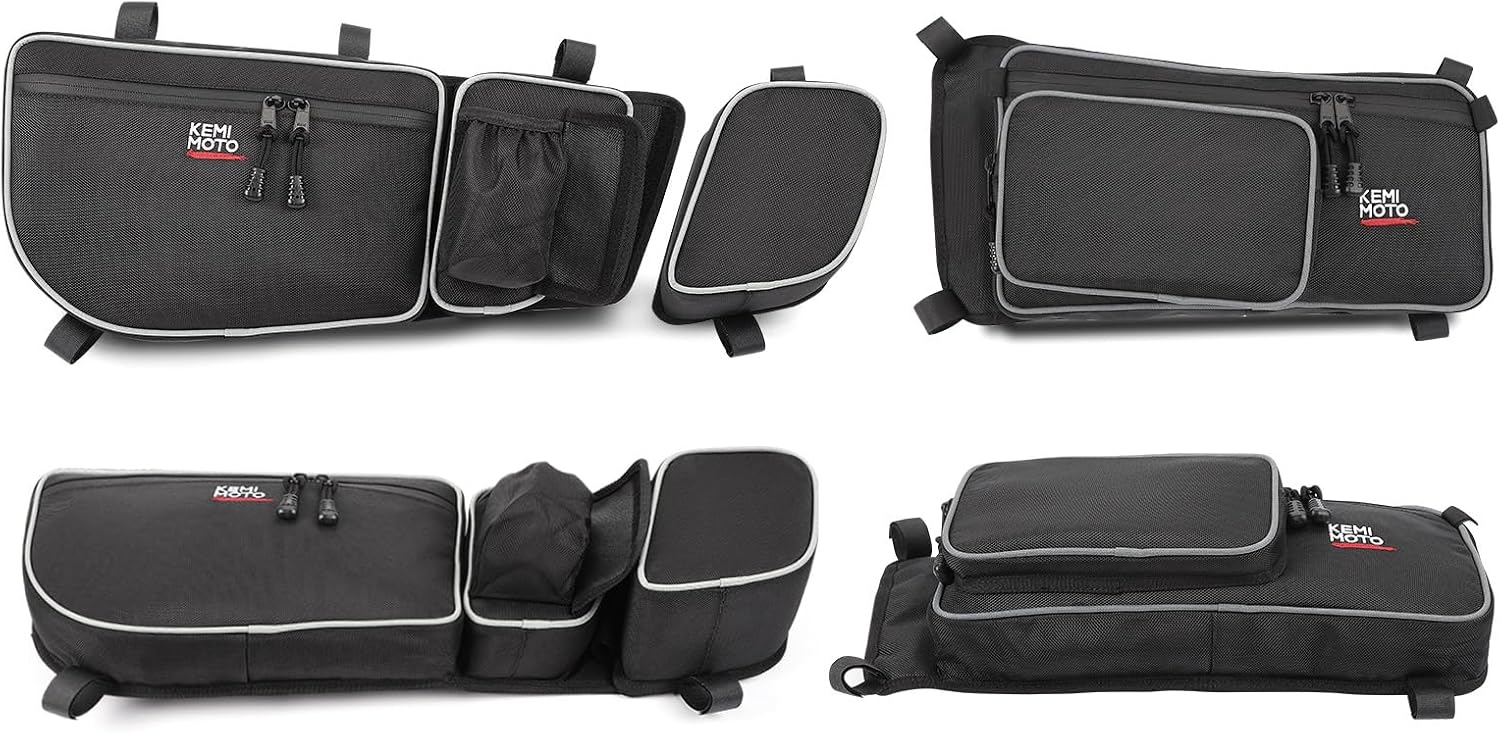 kemimoto X3 Door Bags, X3 Front and Rear Door Bags Compatible with 2017-2023 Cam Am Maverick X3 Max X DS RS MR Turbo RR,Pack of 4