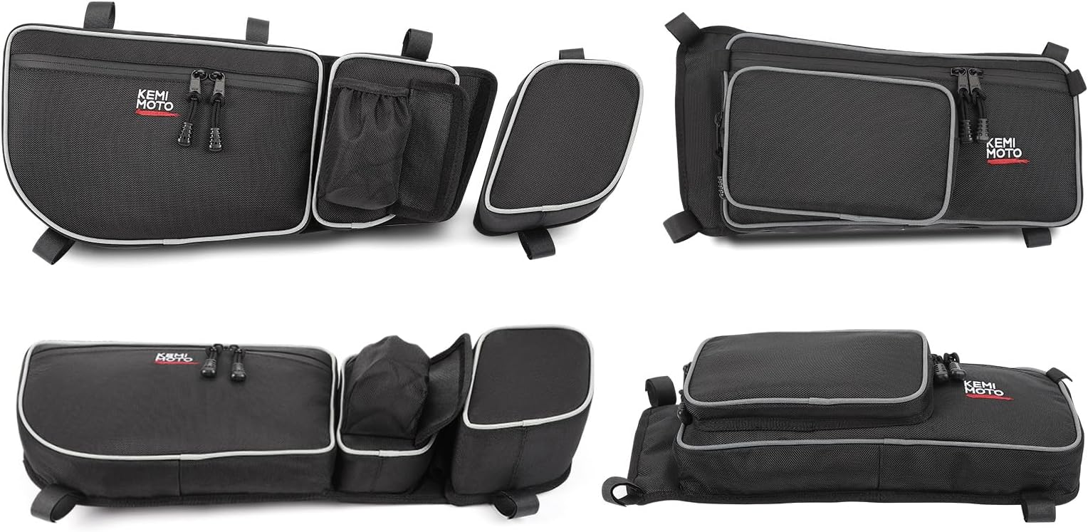 kemimoto Maverick X3 Door Bags, X3 Front and Rear Door Bags Compatible with 2017-2023 Cam Am Maverick X3 Max X DS RS MR Turbo RR,Pack of 4