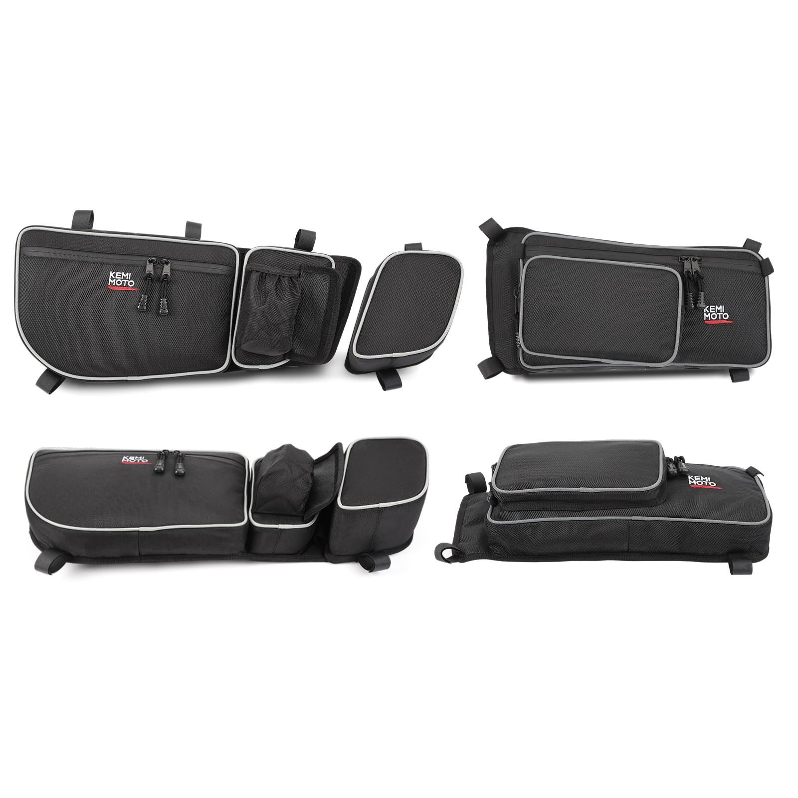 kemimoto Maverick X3 Door Bags, X3 Front and Rear Door Bags Compatible with 2017-2023 Cam Am Maverick X3 Max X DS RS MR Turbo RR,Pack of 4