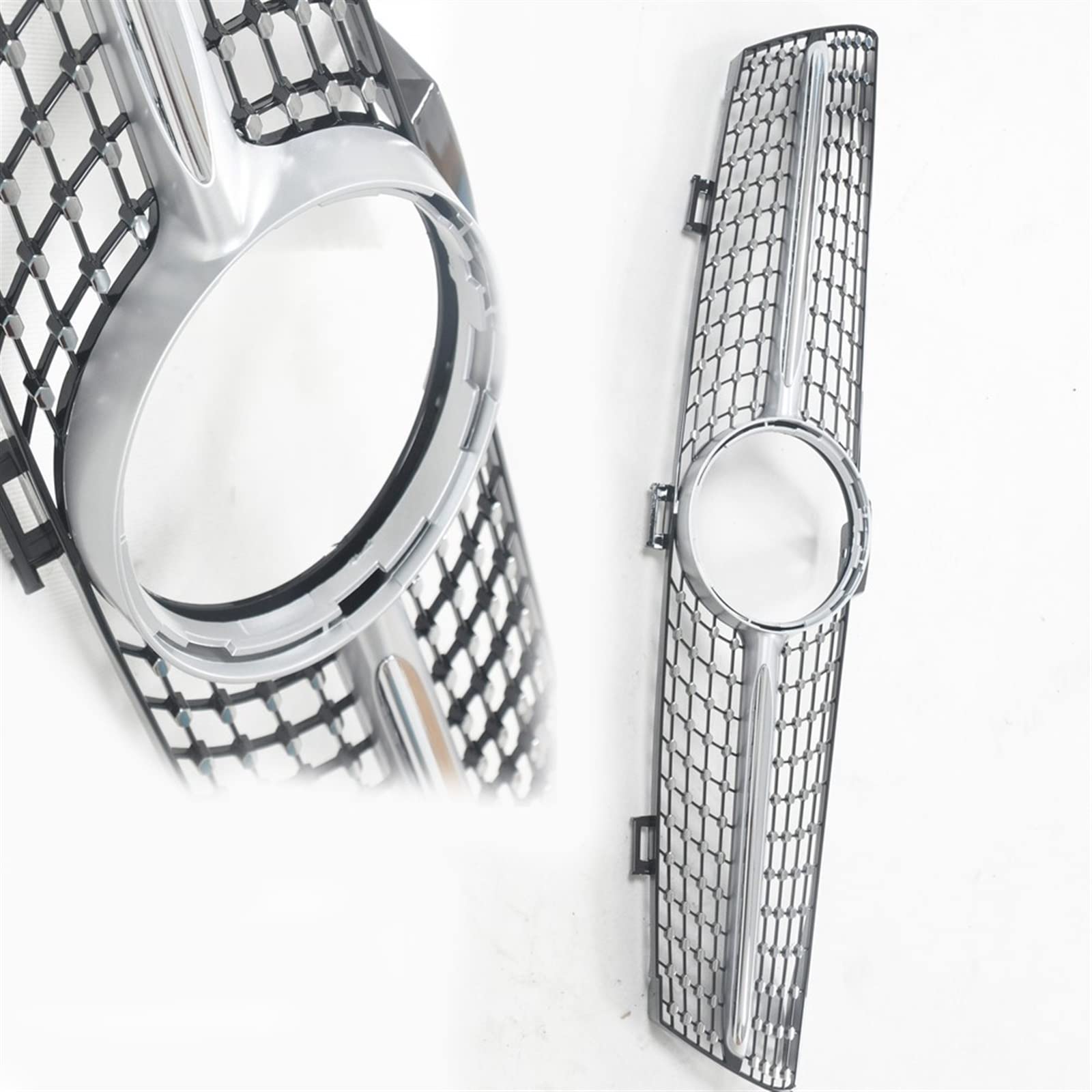 Grille de calandre diamant argent pour Mercedes CLS W219 2005-2008