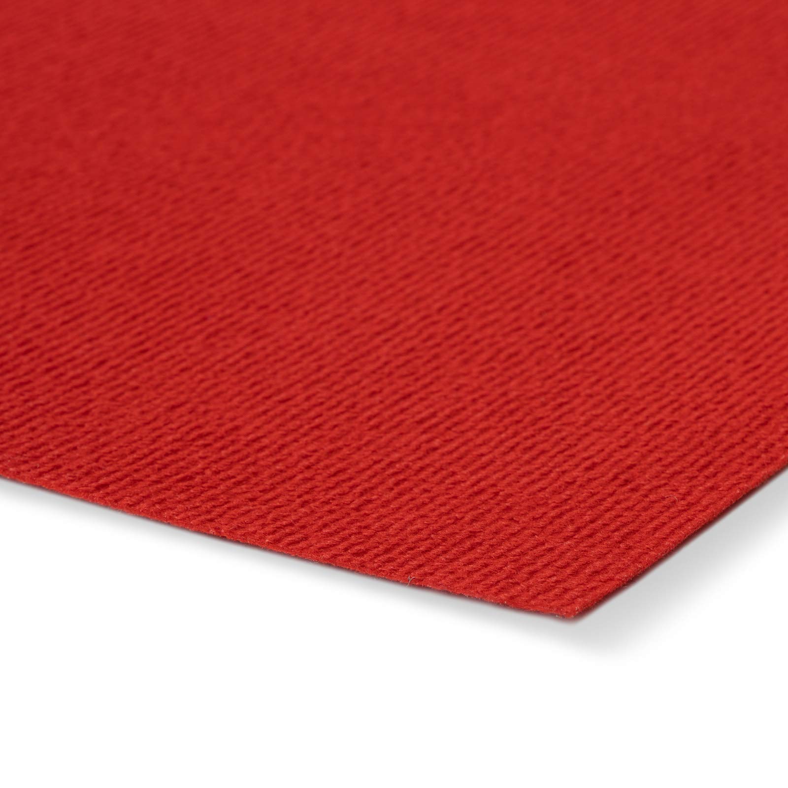 Floordirekt Alfombra para ferias Sintra | Suelo ideal para ferias, bodas y eventos | Alfombra para eventos en muchos colores y tamaños (100 x 2000 cm, Rojo 0711)