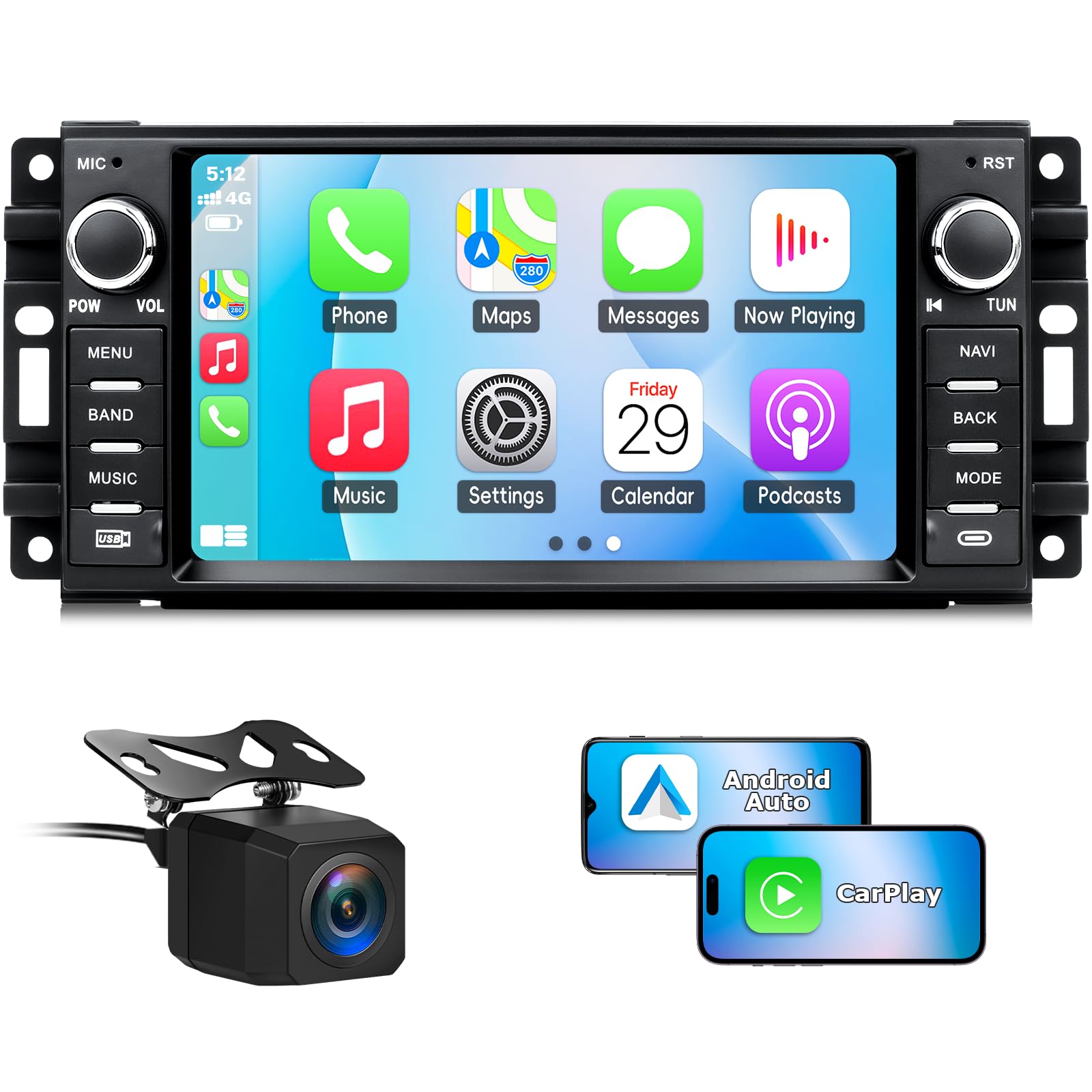 AUTORADIO ANDROID JEEP WRANGLER 3 2011-2017 STEREO AUTO TOUCH 10" WIFI - Foto 2