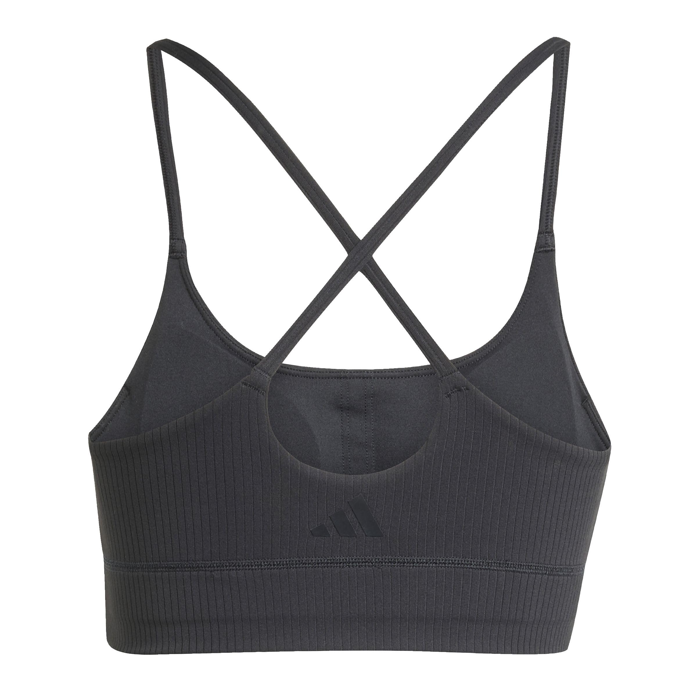 adidas All Me Rib Light Support Bra Reggiseno Sportivo Donna (Pacco da 1)