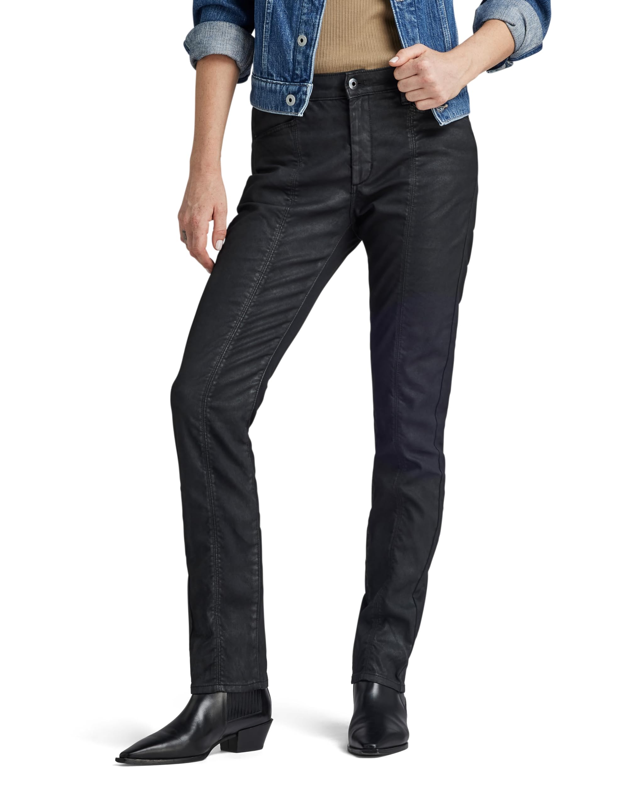 G-STAR Para Mujer Pantalones High Skinny, Negro (dk Black Cobler D24390-C105-B787), 25W / 32L